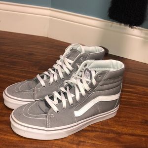 Grey high top Vans